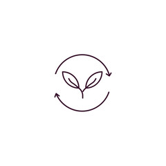 crop rotation outline icon. Linear vector from farming and gardening concept. Thin line crop rotation icon isolated on white background