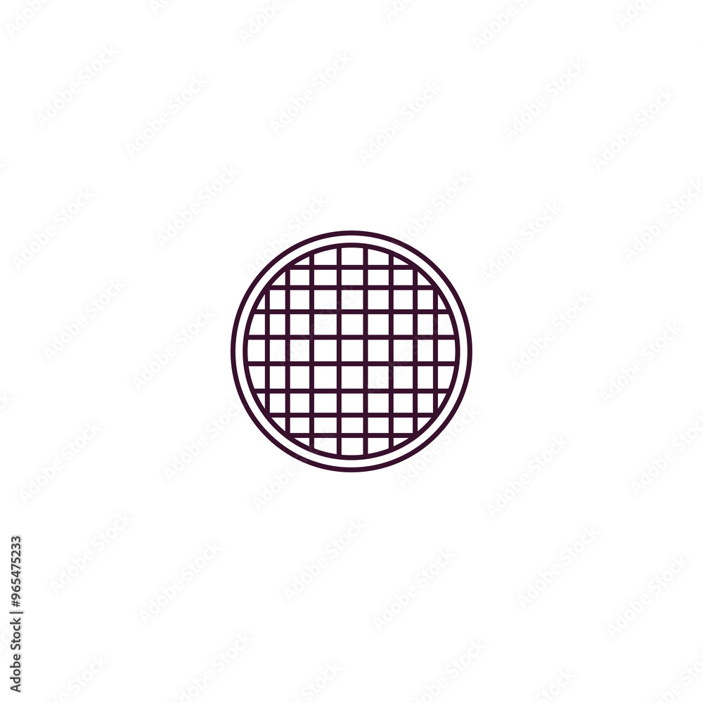 Poster riddle tool outline icon. linear vector from farming and gardening concept. thin line riddle tool ic