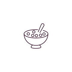 cereals outline icon. Linear vector from farming and gardening concept. Thin line cereals icon isolated on white background
