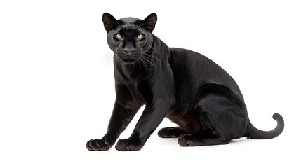 Obraz premium Black Panther isolated on a white 