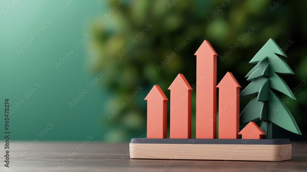 Poster futuristic oil price trend analysis holographic graph display - modern design trading dashboard with