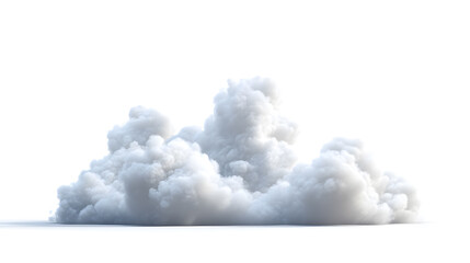 Soft white clouds in the sky Isolated on white background