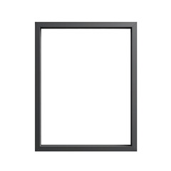 A Black Picture Frame Against a White Wall