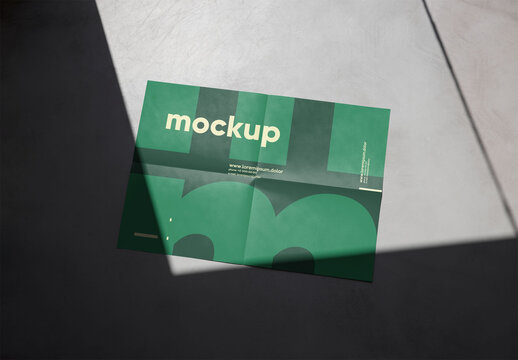 Mockup Of Horizontal Customizable A2 Poster