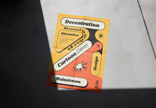 Mockup Of Vertical Customizable A2 Poster