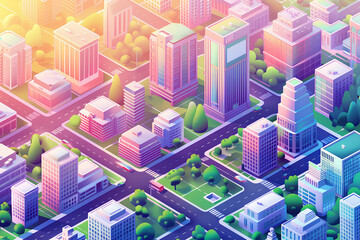 美しい都会の風景