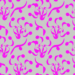 Vector - balloon and ellipse seamless pattern.