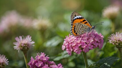 Fototapeta premium World Photography Day Butterfly on Flower Captured in Detail 