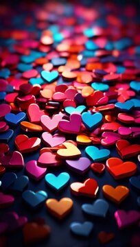red and yellow hearts