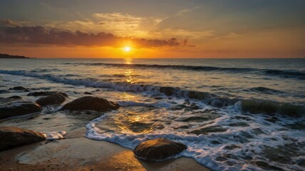 World Photography Day Sunset Over Ocean Landscape