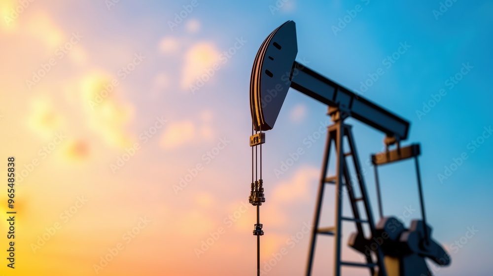 Poster financial data visualization of rising oil prices in format with copy space.