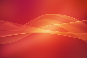 Abstract art displaying fiery waves with a smooth, glowing gradient from rich red to vibrant orange, reflecting energy and modern aesthetics
