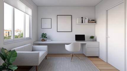 Minimalist Modern Workspace with Ray Tracing | Clean Layout in Quality