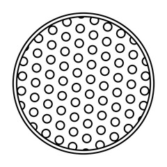 Powder Sponge Line Art Icon
