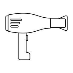 Hair Dryer Line Art Icon