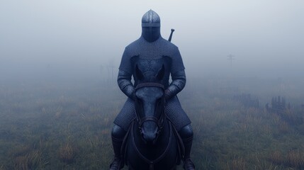 Epic Medieval Battle on Foggy Morning - Realistic in