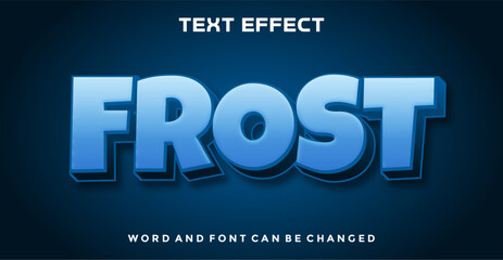 Frost editable text effect