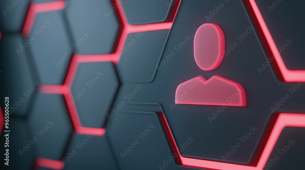 Poster futuristic social media platform concept with holographic profiles for advanced communication â€“ wi
