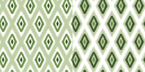 seamless green pattern with triangles wave effect pattern texture background used for textiles, tiles, wallpapers, background.