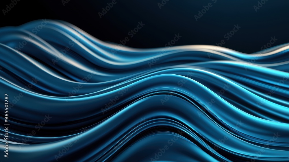 Poster dynamic abstract particle flow in space with copy space for text -