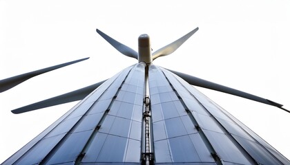 Obraz premium Isolated PNG of wind turbine blades