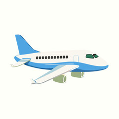 Large airplane vector illustration on a isolated white background (13)