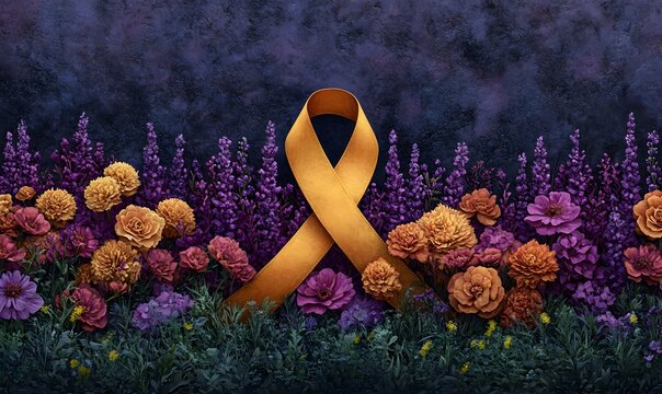 Vibrant World Cancer Day Design, a colorful ribbon symbolizing hope and awareness, promoting unity in the fight against cancer.