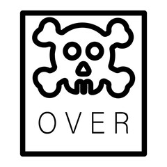 skull Line Icon