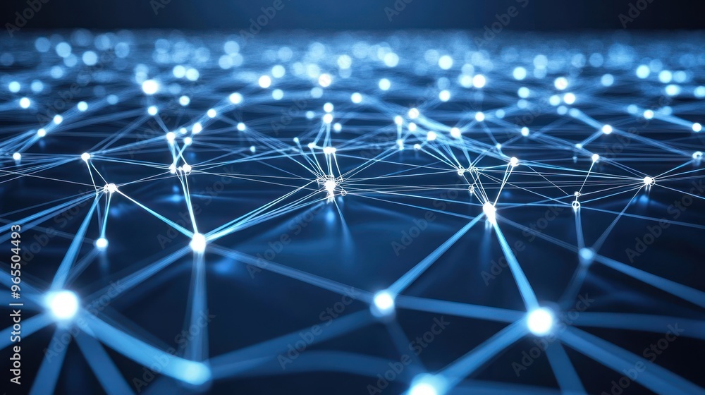 Poster abstract network connection concept