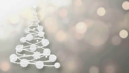 Minimalist White Christmas Tree