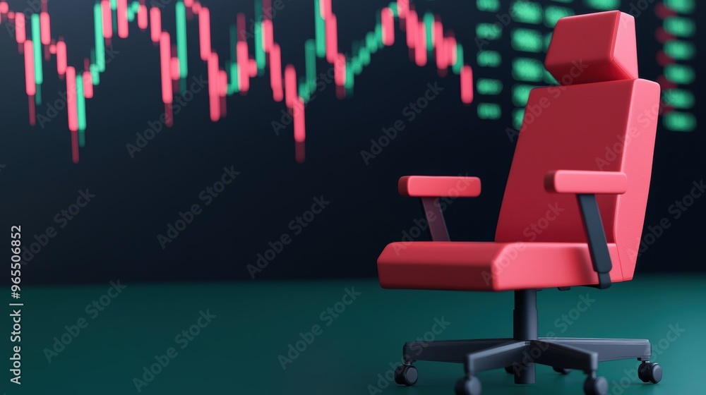 Aufkleber futuristic virtual market visualization in - with copy space for text