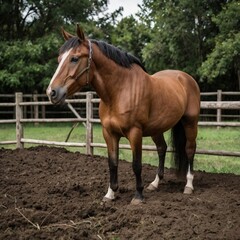 Obraz premium horse in the field