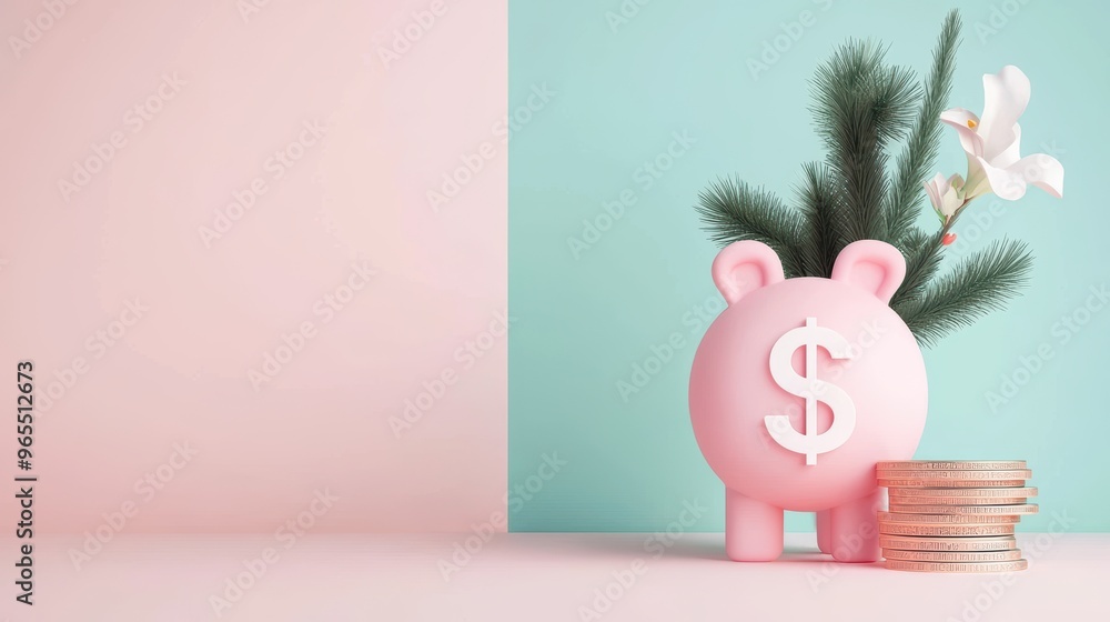 Poster futuristic financial management app interface with dynamic currency symbols in copy space, selective