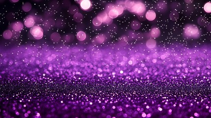 Sparkling Violet Glitter Texture Background with Deep Shimmer, Offering Empty Space for Personalized Invitations, Marketing Designs, or Artistic Backdrop Art