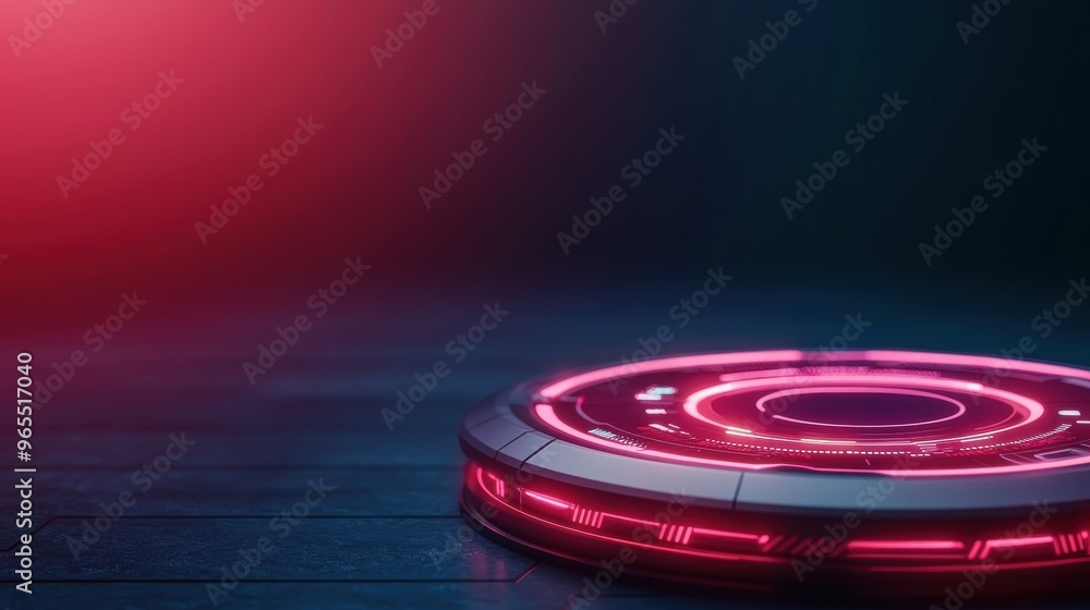 Poster illuminated futuristic currency converter interface with modern design in - copy space available