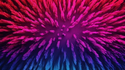 Explosive Digital Fireworks: Vibrant Pixel Explosions in