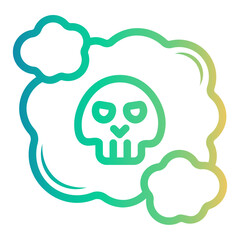 cloud Line Gradient Icon