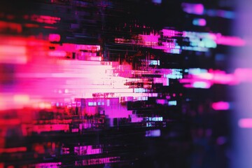 Cyber monday digital advertising displaying color alterations and visual errors, separate