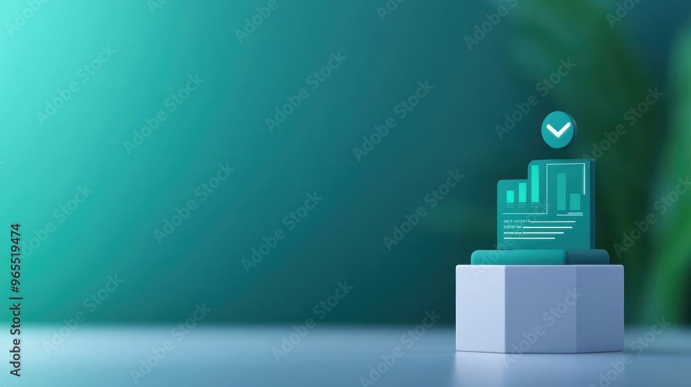 Poster futuristic ai-powered loan analysis holographic interface design with copy space in