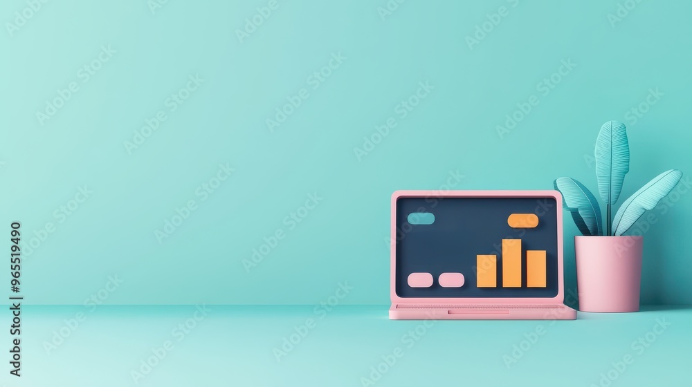 Aufkleber futuristic ai-powered loan analysis holographic interface in sleek modern design - with copy space f