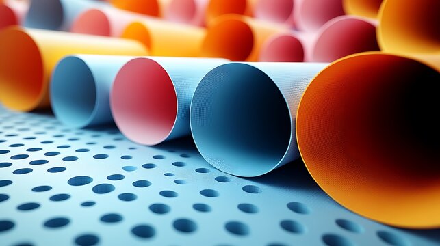 A creative 3D papercraft scatter plot, bright colored paper dots of varying sizes on an elevated grid, soft shadows, gentle lighting highlighting textures, minimalist clean background,