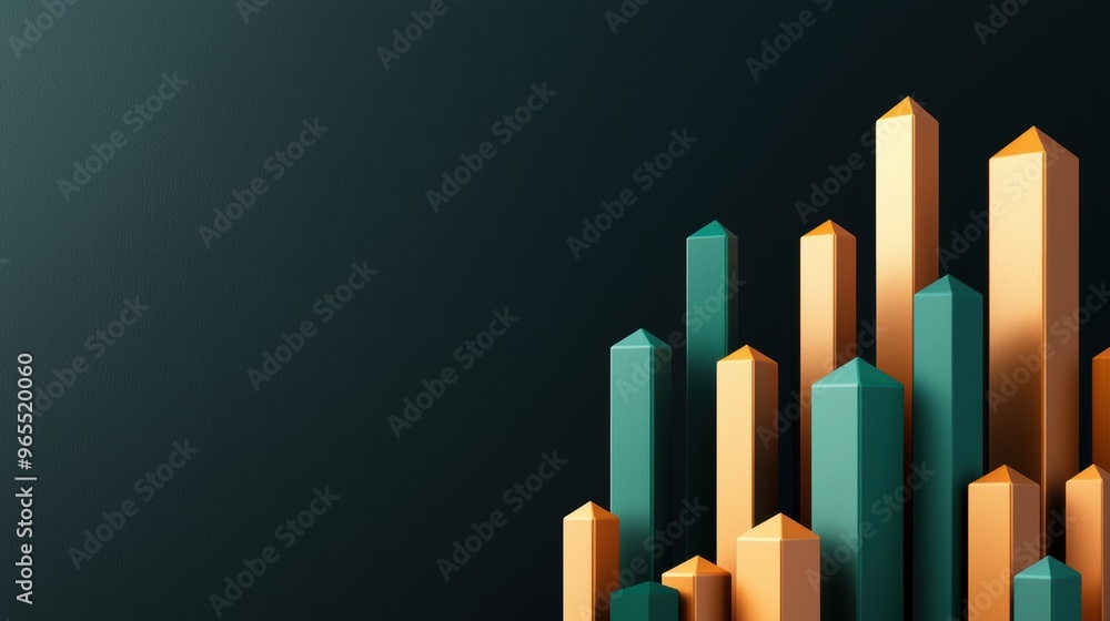 Poster futuristic holographic income distribution visualization on transparent data screens in dark ambient