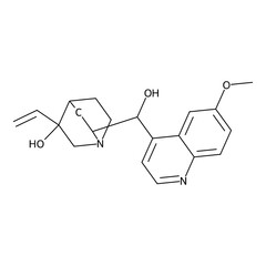 6-[hydroxy-(6-methoxy-4-quinolyl)methyl]-3-vinyl-quinuclidin-3-ol