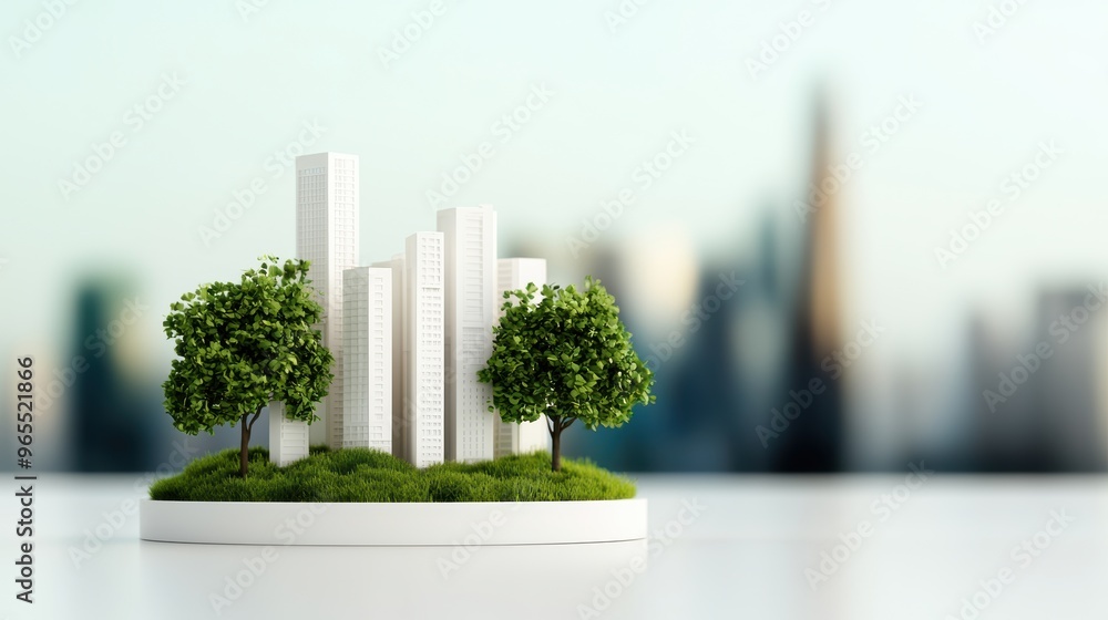 Aufkleber resilient urban development concept with structural stability in earthquake scenario . copy space fo