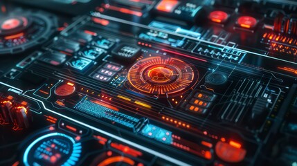 An abstract hi tech login background, technology big data background concept.