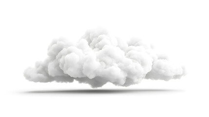 Soft white clouds in the sky Isolated on white background