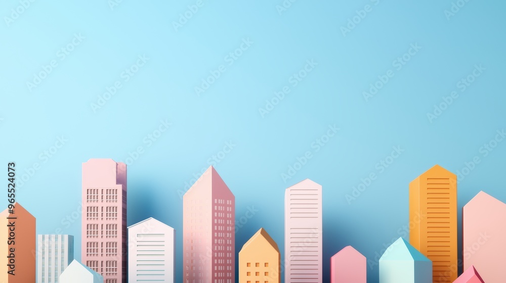 Poster resilient seismic-resistant building framework in urban cityscape - with copy space and selective fo