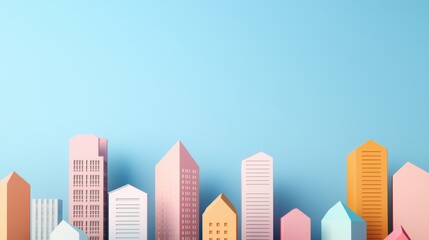 Obraz premium Resilient Seismic-Resistant Building Framework in Urban Cityscape - with Copy Space and Selective Focus in