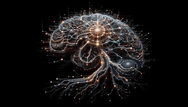 interconnected neural pathways
