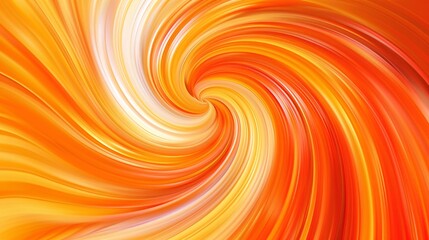 A vibrant swirl of orange and yellow hues creating a dynamic, energetic abstract pattern.